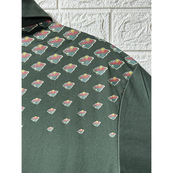 NWT Men's Levelwear Green Minnesota Wild NHL x PGA Original Polo Size 2XL - Picture 10 of 11